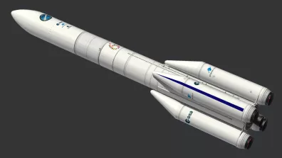 Une maquette 3D du lanceur Ariane 6 Une maquette 3D du lanceur Ariane 6