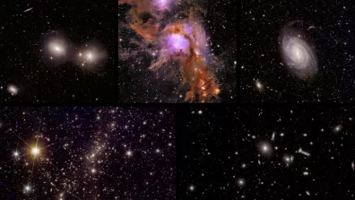 5 images de l'Univers associées aux premiers résultats scientifiques d'Euclid 5 images de l'Univers associées aux premiers résultats scientifiques d'Euclid