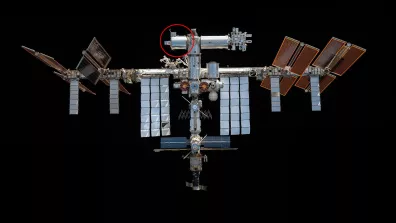 Emplacement du module européen Columbus de l'ISS. Emplacement du module européen Columbus de l'ISS.