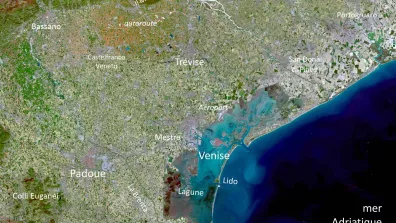 Image satellite de Venise Image satellite de Venise