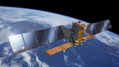 Vue d'artiste du satellite Sentinel-1C.