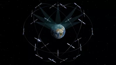 Les 30 satellites Galileo tournent en orbite à plus de 23 000 km de la Terre. Ils sont répartis sur 3 orbites circulaires différentes Les 30 satellites Galileo tournent en orbite à plus de 23 000 km de la Terre. Ils sont répartis sur 3 orbites circulaires différentes