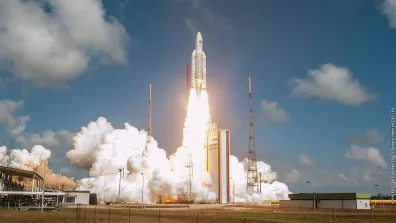 Lancement de 4 satellites Galileo par notre fusée Ariane 5 en 2016 au Centre spatial guyanais Lancement de 4 satellites Galileo par notre fusée Ariane 5 en 2016 au Centre spatial guyanais