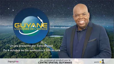 Jeu télévisé « L'Odyssée de l'espace » au Centre spatial guyanais Jeu télévisé « L'Odyssée de l'espace » au Centre spatial guyanais