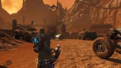 Scène du jeu « Red Faction, Guerrilla sur Mars » Scène du jeu « Red Faction, Guerrilla sur Mars »