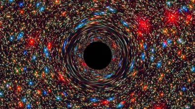 Image d’un énorme trou noir au centre d’une galaxie Image d’un énorme trou noir au centre d’une galaxie