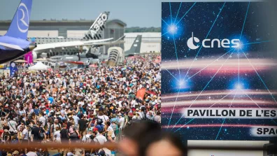 Le pavillon Espace au Salon du Bourget 2023. Le pavillon Espace au Salon du Bourget 2023.