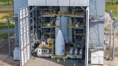 Arrivée de la coiffe de la deuxième Ariane 6 dans la ZLA. Arrivée de la coiffe de la deuxième Ariane 6 dans la ZLA.