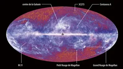 Carte du ciel micro-onde par le satellite Planck Carte du ciel micro-onde par le satellite Planck