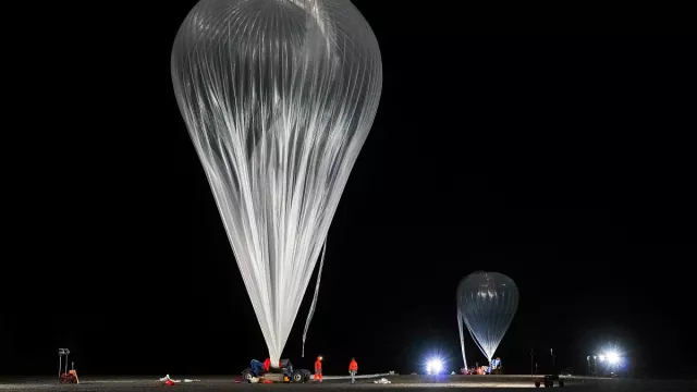 Un des nombreux ballons lancés par le CNES Un des nombreux ballons lancés par le CNES