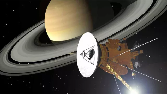 Vue d’artiste de la sonde Cassini Vue d’artiste de la sonde Cassini