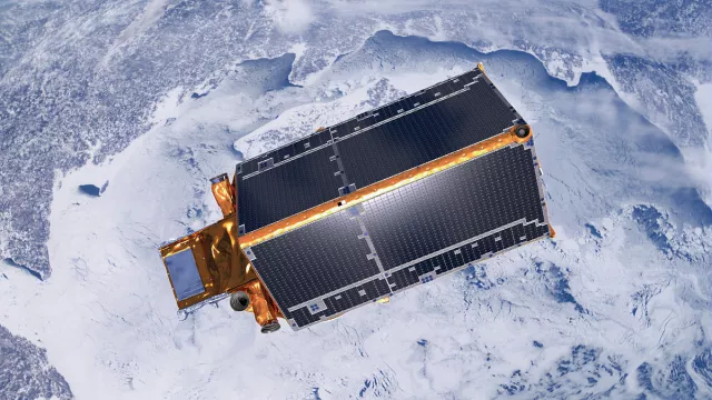 Vue d’artiste de Cryosat-2 Vue d’artiste de Cryosat-2