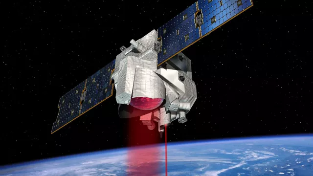Vue d’artiste du satellite MERLIN Vue d’artiste du satellite MERLIN