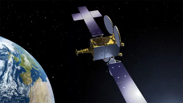 Vue d’artiste d’un satellite intégré sur la plateforme NEOSAT Vue d’artiste d’un satellite intégré sur la plateforme NEOSAT