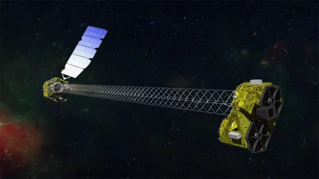 Vue d’artiste du satellite NuSTAR Vue d’artiste du satellite NuSTAR