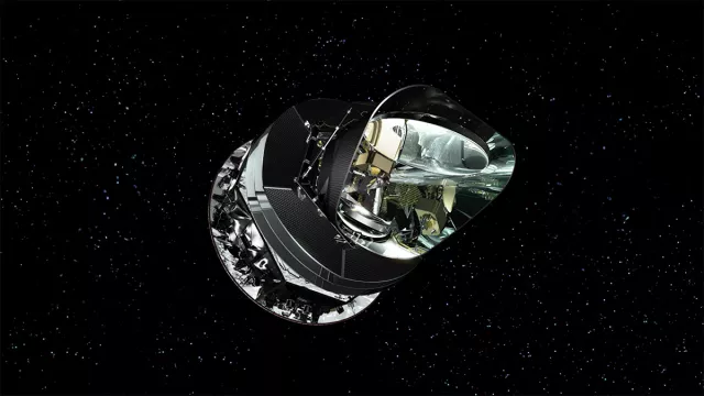 Vue d’artiste du satellite Planck Vue d’artiste du satellite Planck