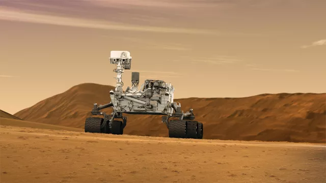 Vue d’artiste du rover Curiosity Vue d’artiste du rover Curiosity