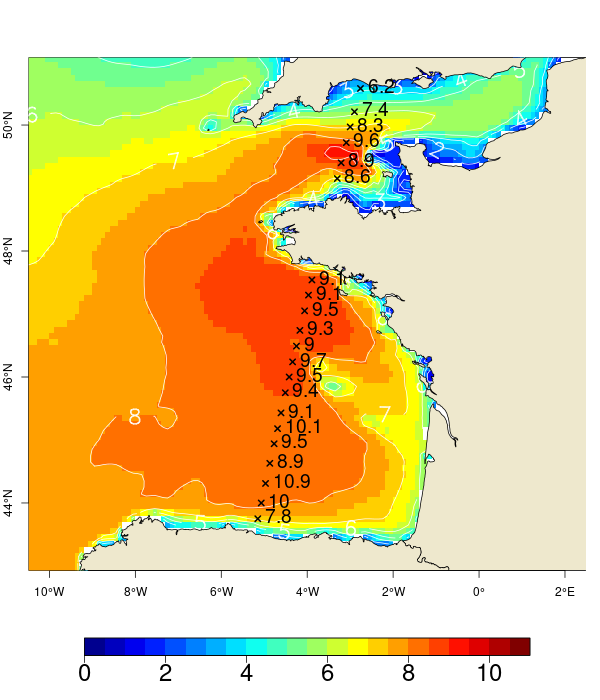 Données CFOSAT superposées aux prévisions Météo France de la tempête Ciara en 2023 Données CFOSAT superposées aux prévisions Météo France de la tempête Ciara en 2023