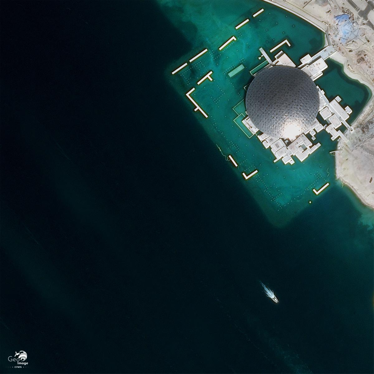 Image satellite d'Abu Dhabi