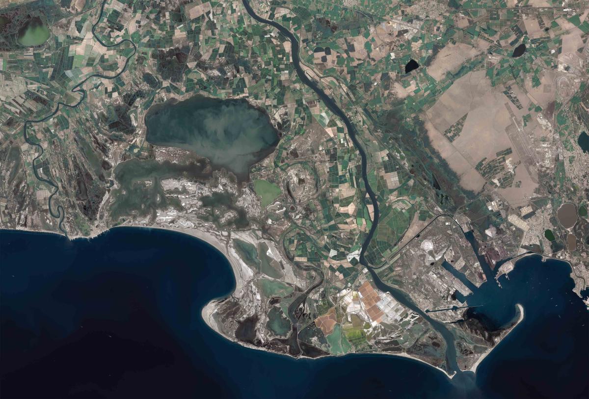 Image satellite de Fos-sur-Mer Image satellite de Fos-sur-Mer