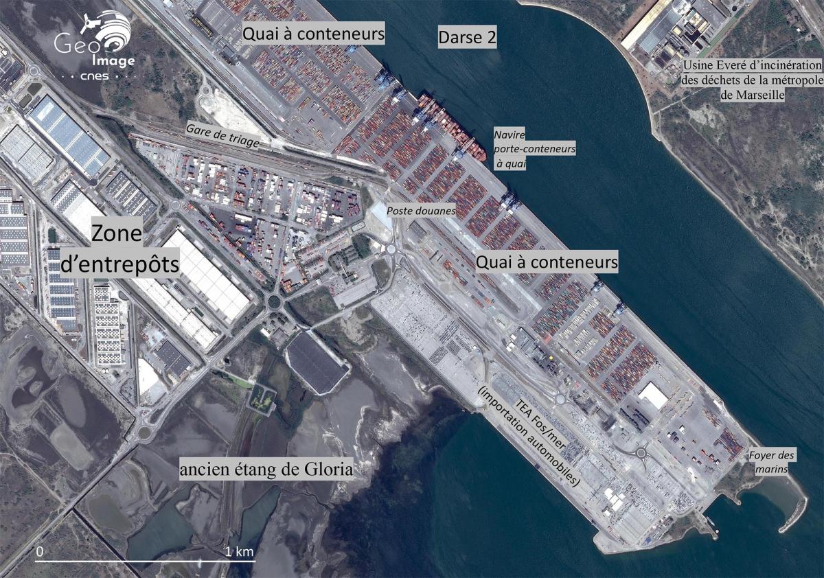 Image satellite de Fos-sur-Mer Image satellite de Fos-sur-Mer