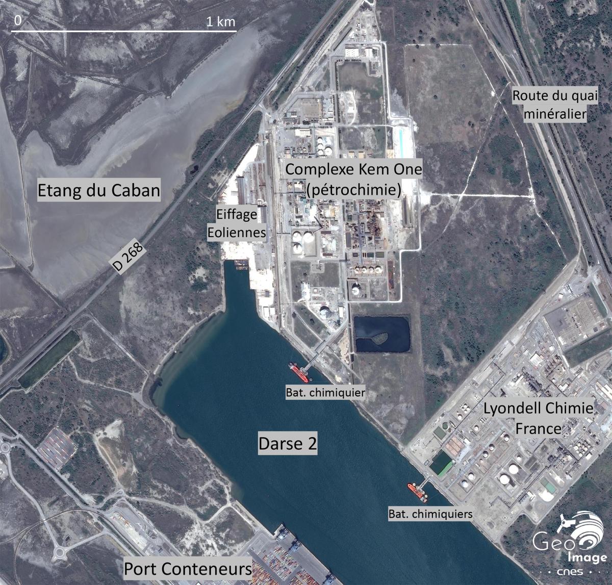 Image satellite de Fos-sur-Mer Image satellite de Fos-sur-Mer