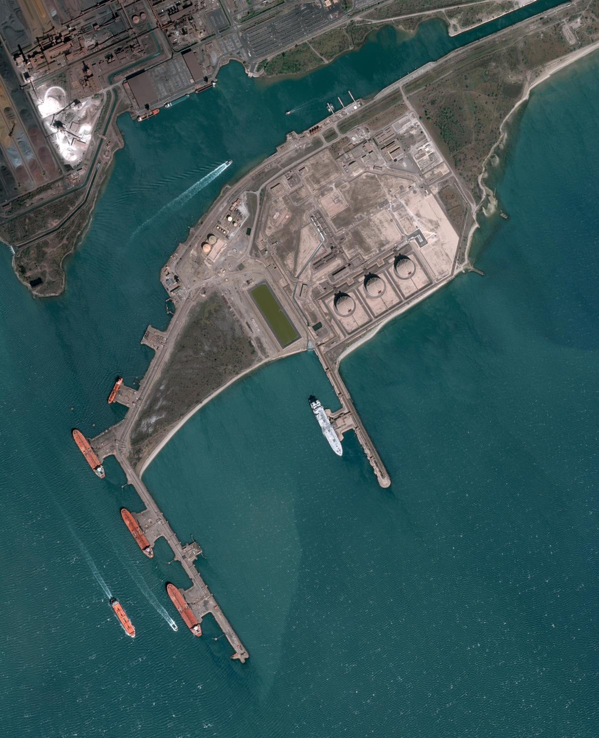 Image satellite de Fos-sur-Mer Image satellite de Fos-sur-Mer