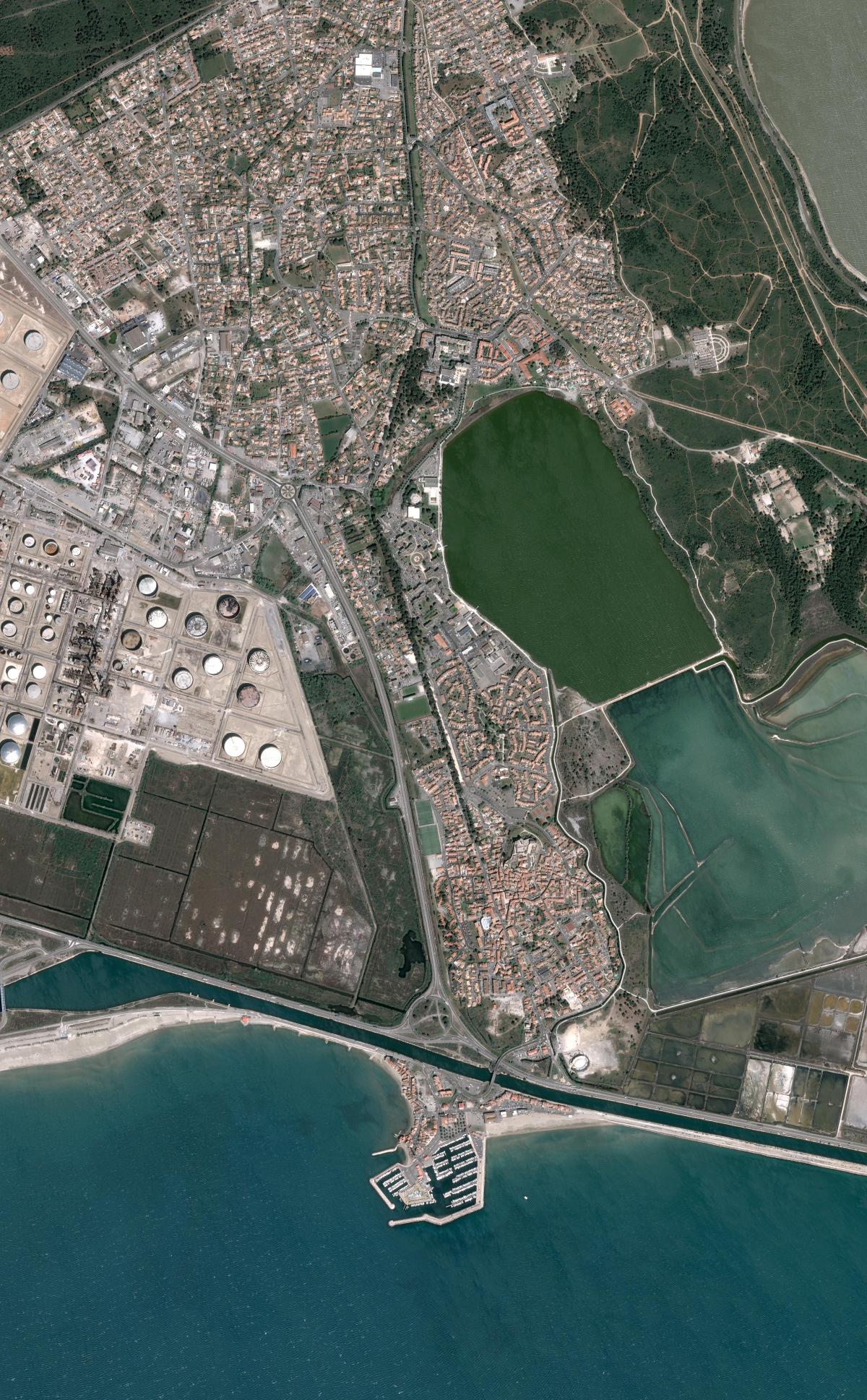 Image satellite de Fos-sur-Mer Image satellite de Fos-sur-Mer
