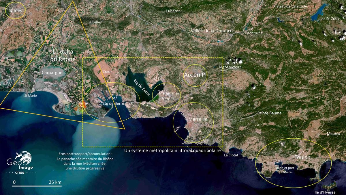 Image satellite de Fos-sur-Mer Image satellite de Fos-sur-Mer