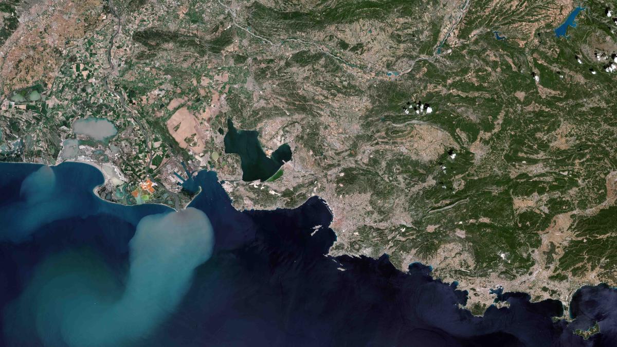 Image satellite de Fos-sur-Mer Image satellite de Fos-sur-Mer