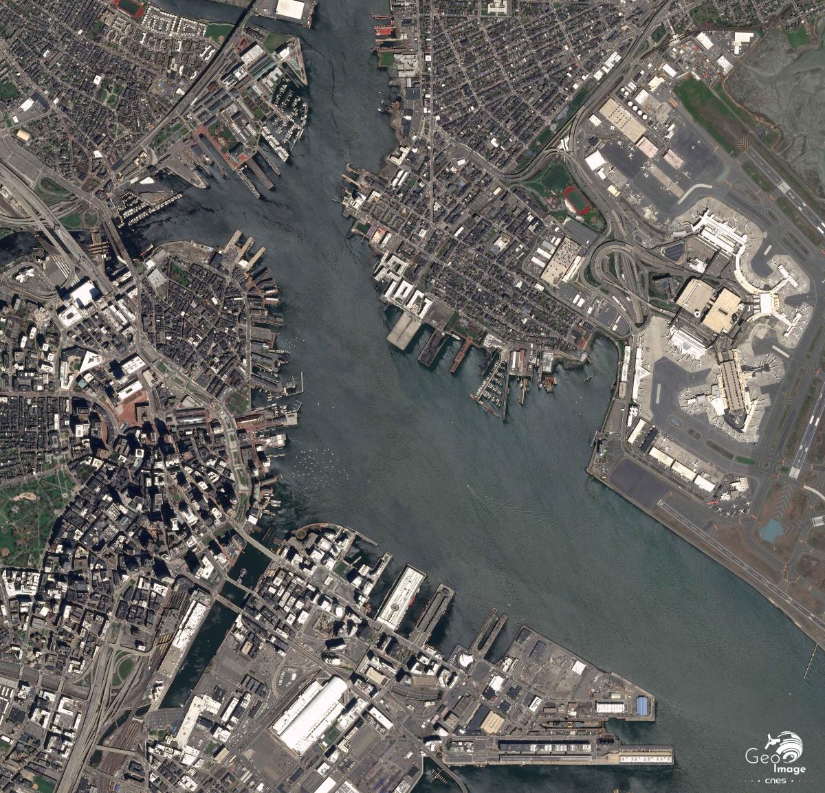Image satellite de Boston Image satellite de Boston