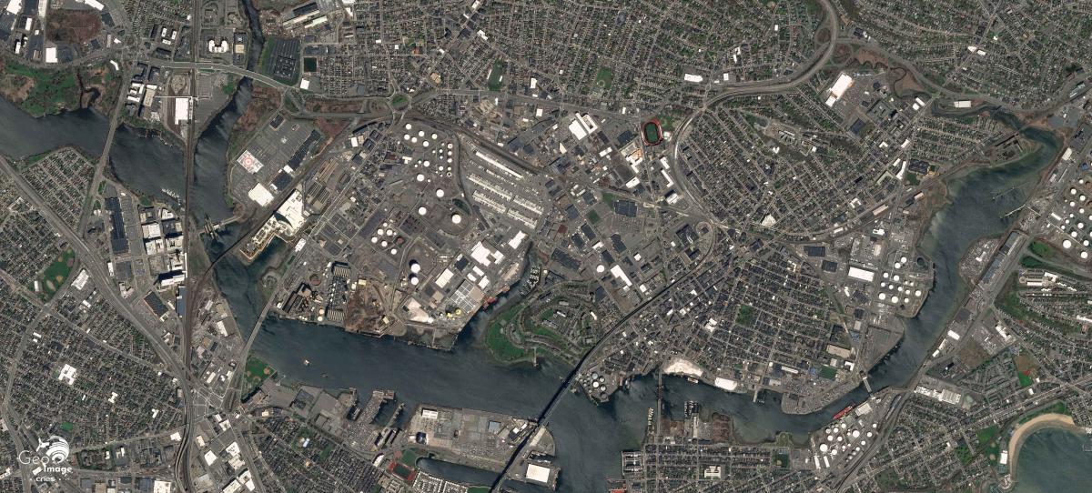 Image satellite de Boston Image satellite de Boston