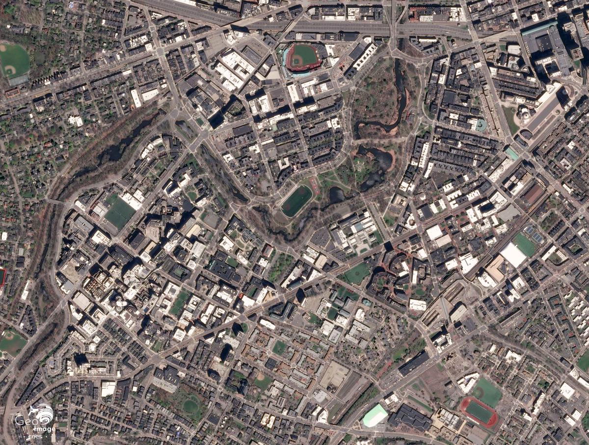 Image satellite de Boston Image satellite de Boston