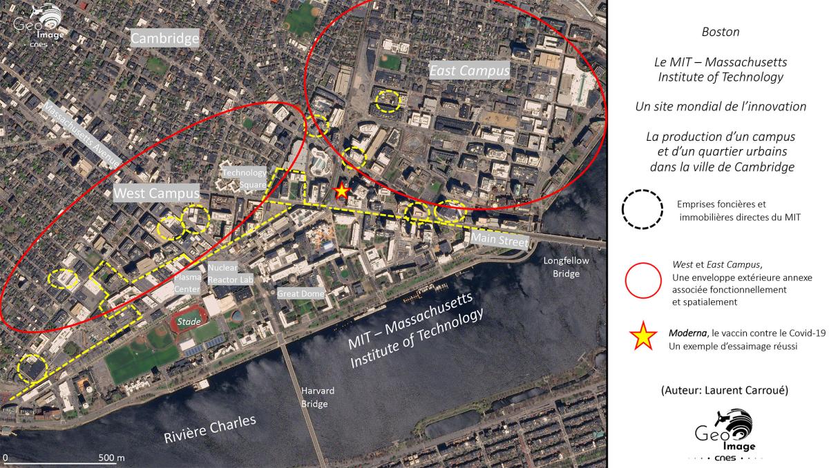 Image satellite de Boston Image satellite de Boston