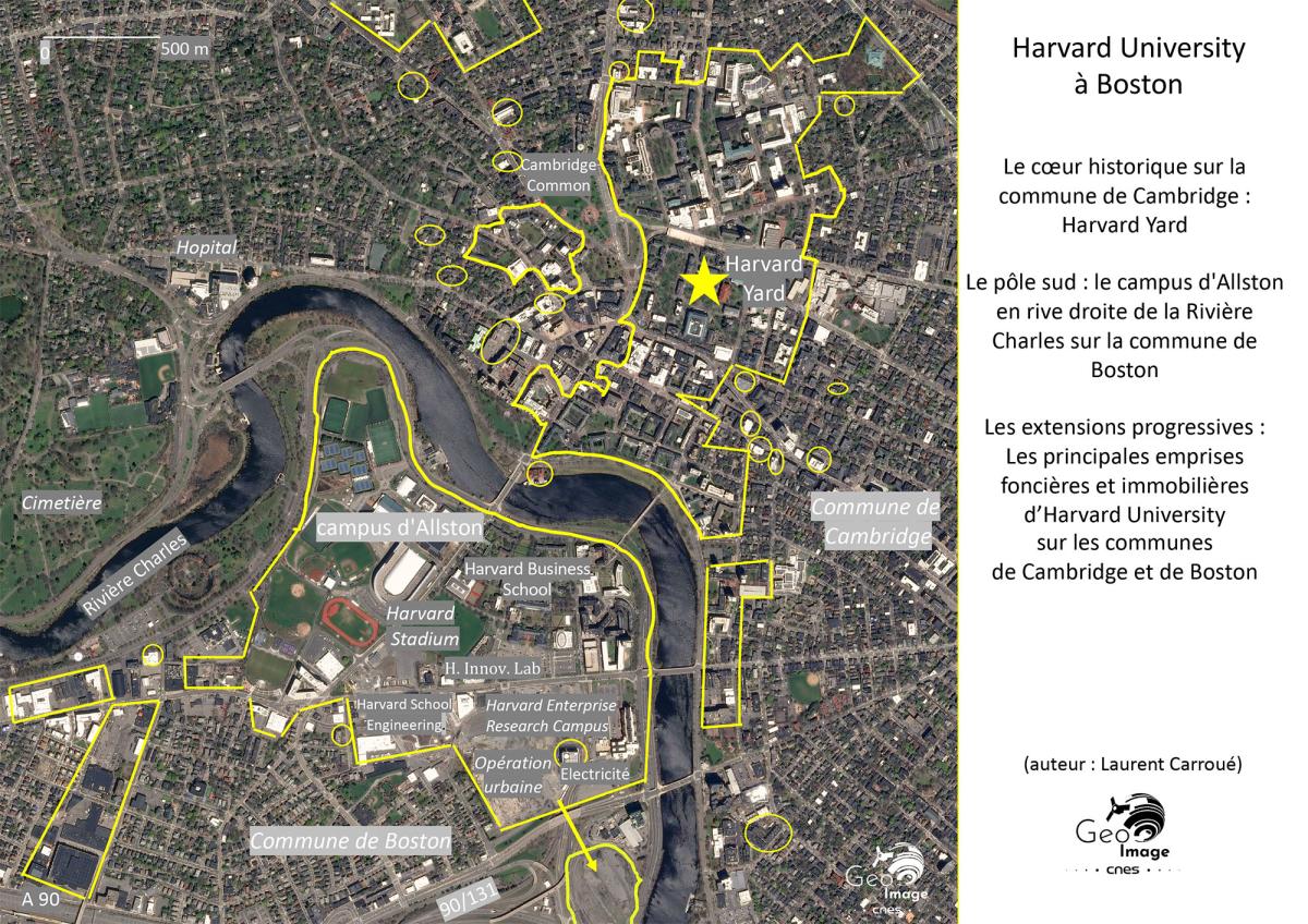 Image satellite de Boston Image satellite de Boston