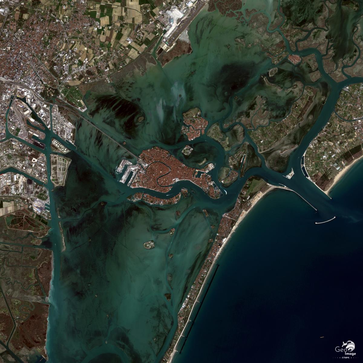 Image satellite de Venise Image satellite de Venise