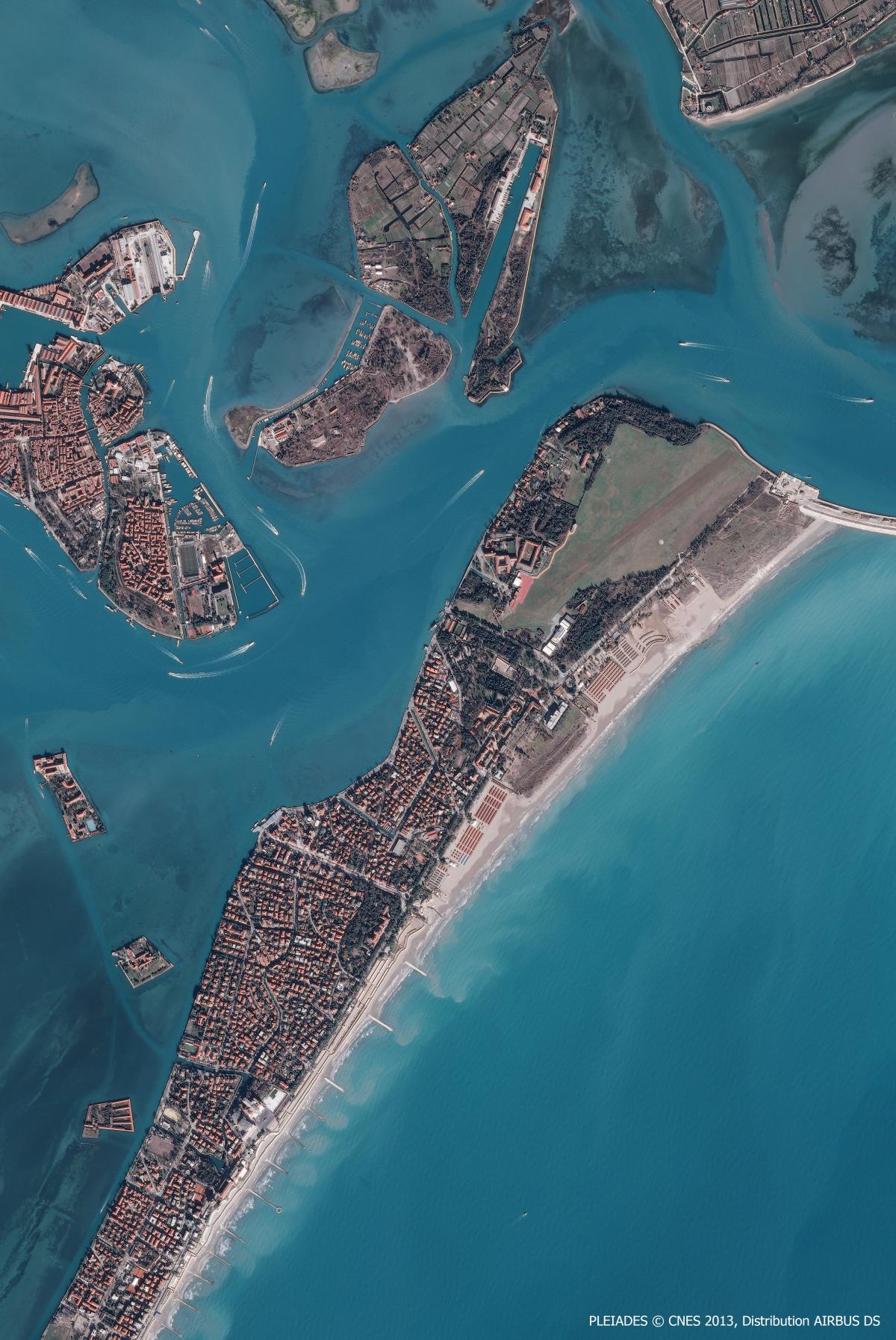 Image satellite de Venise Image satellite de Venise