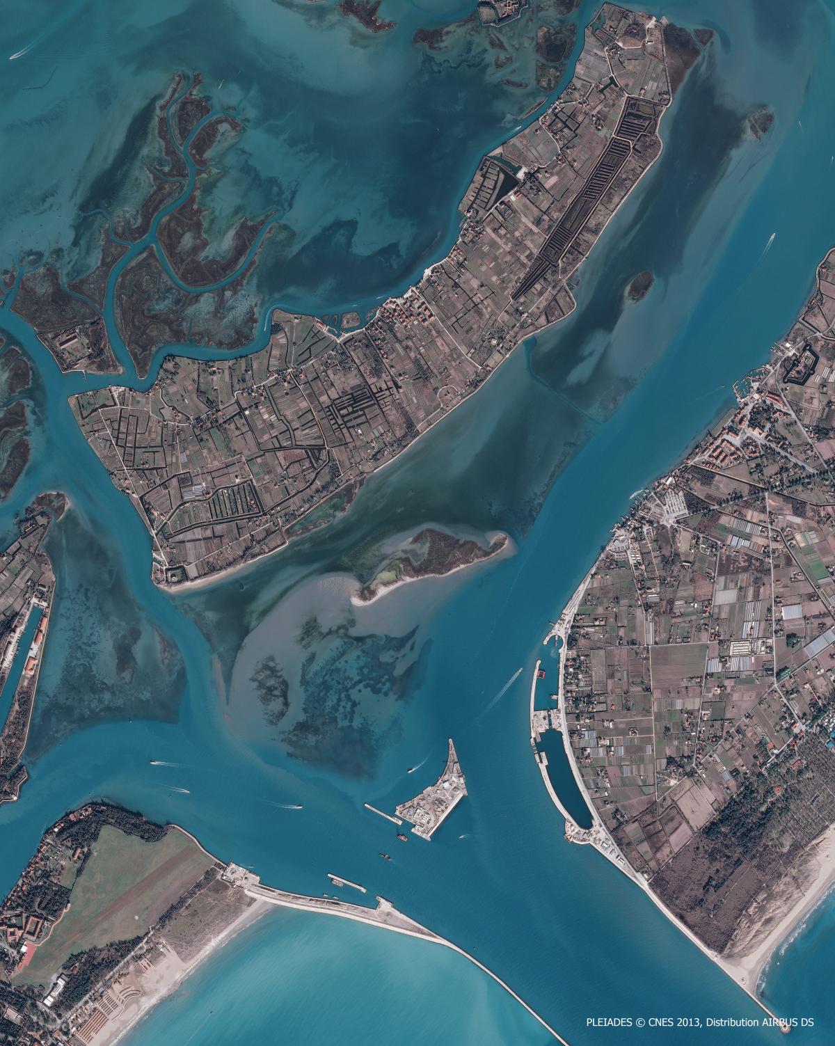 Image satellite de Venise Image satellite de Venise