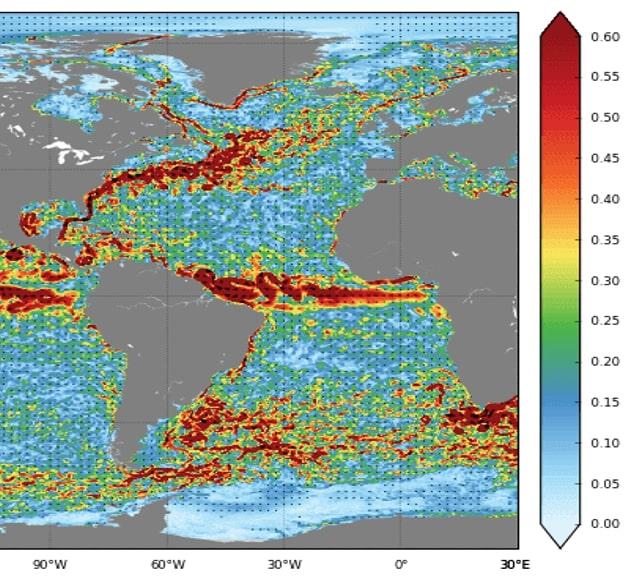 Carte des courants, prévisions Mercator Carte des courants, prévisions Mercator