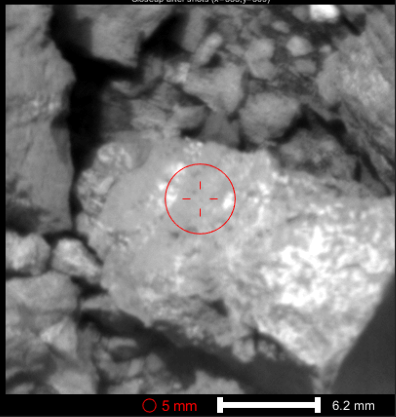 Cible du millionième tir laser de ChemCam sur Mars Cible du millionième tir laser de ChemCam sur Mars