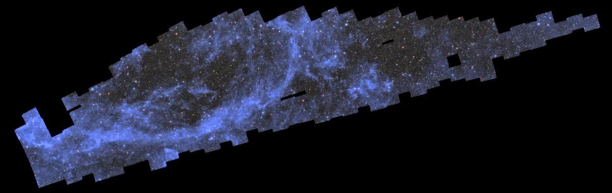 Immense mosaïque de 208 gigapixels contenant 260 observations réalisées entre le 25 mars et le 8 avril 2024 par le télescope spatial européen Euclid. Immense mosaïque de 208 gigapixels contenant 260 observations réalisées entre le 25 mars et le 8 avril 2024 par le télescope spatial européen Euclid.