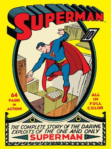 Couverture du comic Superman, années 1930 Couverture du comic Superman, années 1930
