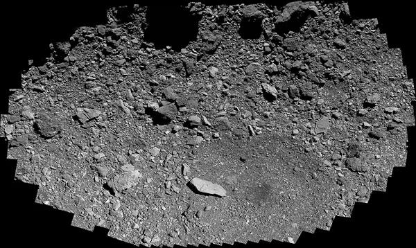Photographie composite de la surface de l’astéroïde Bennu Photographie composite de la surface de l’astéroïde Bennu
