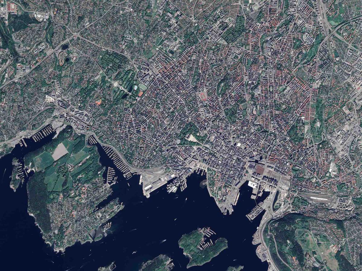 Oslo vu par un satellite Pleiades