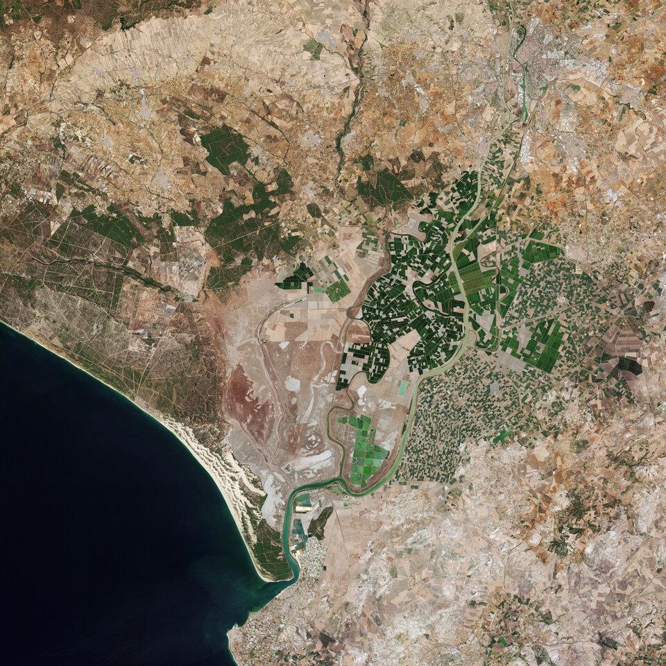 Image satellite de Seville (Espagne)  Image satellite de Seville (Espagne)