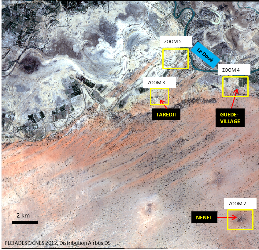 Image satellite de Taredji, qui se situe au nord du Sénégal Image satellite de Taredji, qui se situe au nord du Sénégal