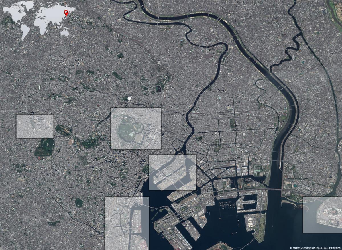 Image satellite de Tokyo : la première mégalopole mondiale en mutation Image satellite de Tokyo : la première mégalopole mondiale en mutation