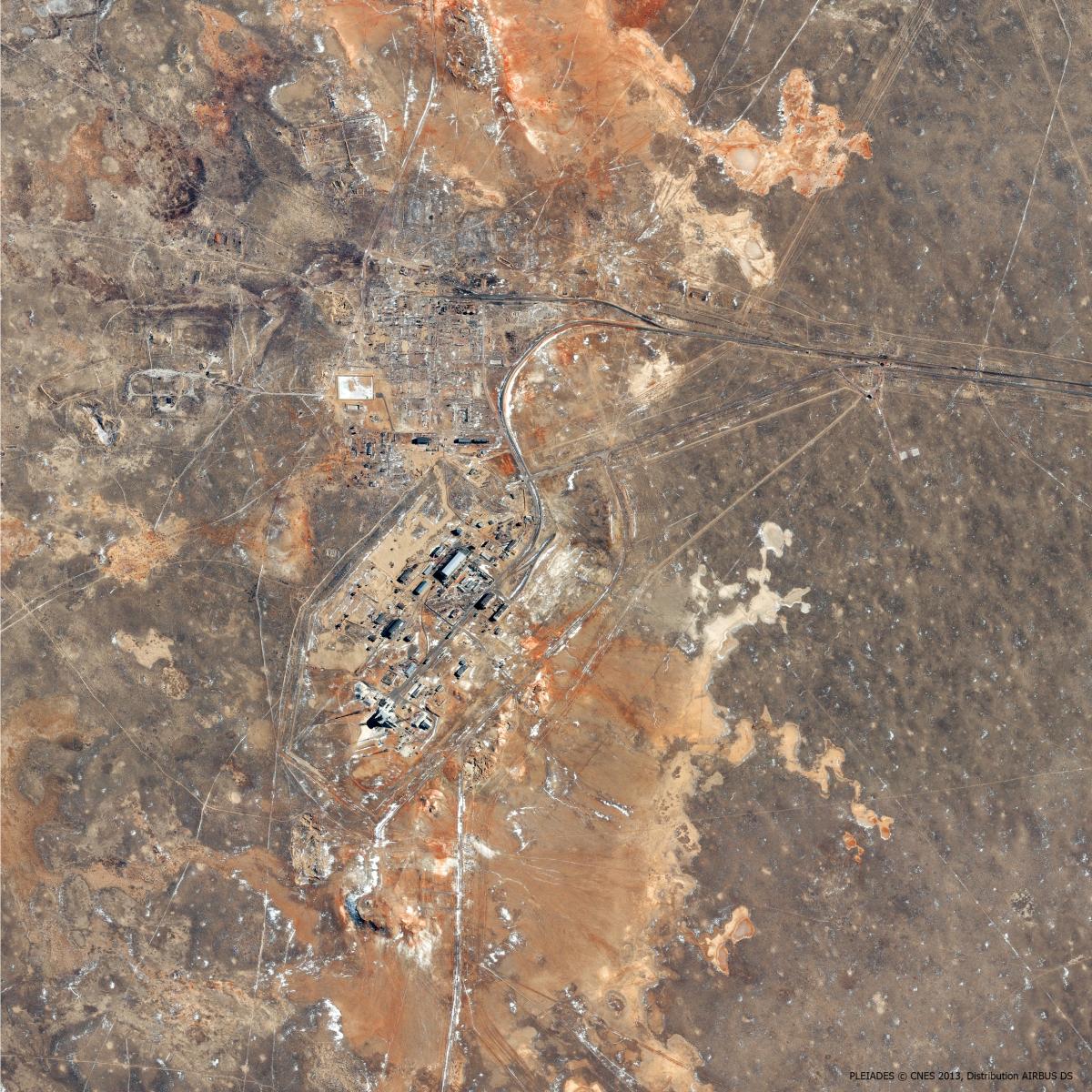 Image satellite de Baikonour Image satellite de Baikonour