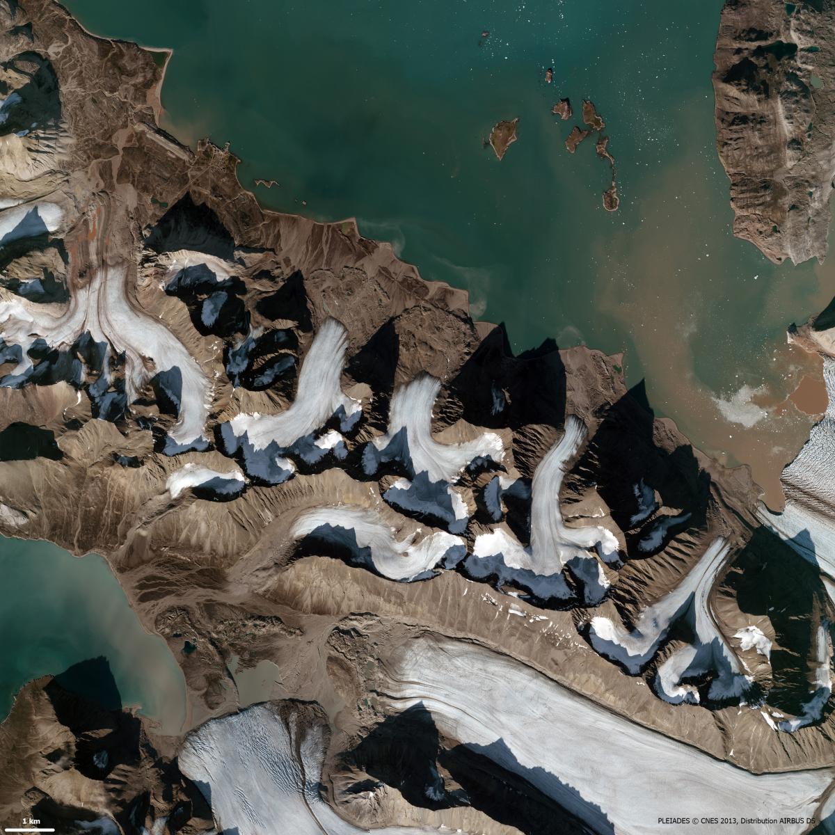 Image satellite de Ny-Alesund