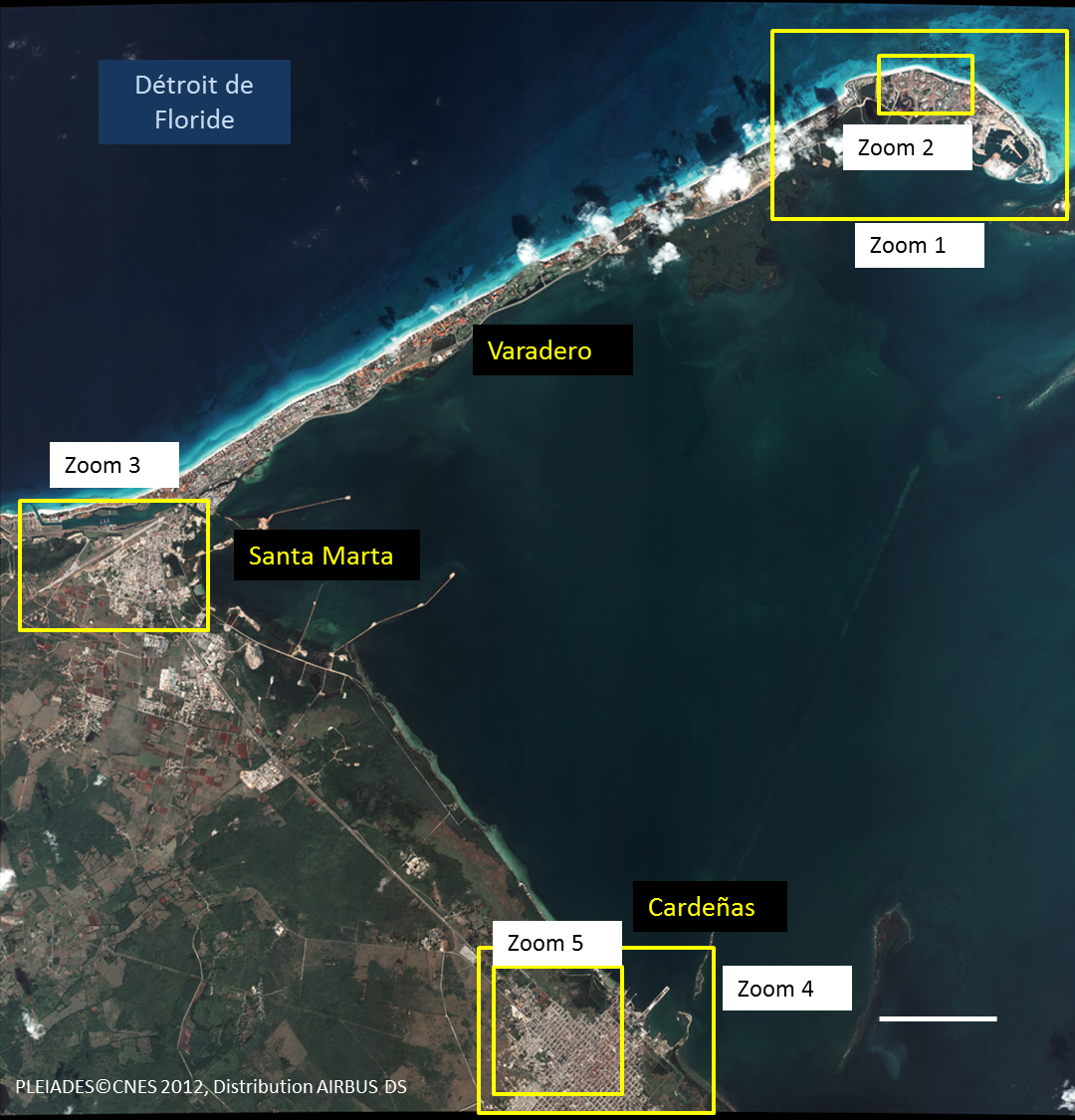 Imagen satelital de Varadero Imagen satelital de Varadero